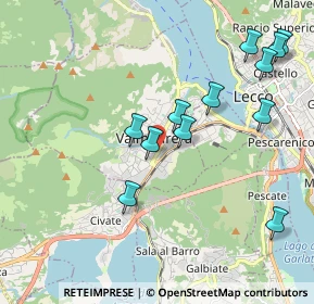 Mappa Via XXV Aprile, 23868 Valmadrera LC, Italia (2.05833)