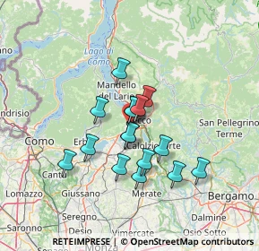 Mappa Via XXV Aprile, 23868 Valmadrera LC, Italia (10.14375)