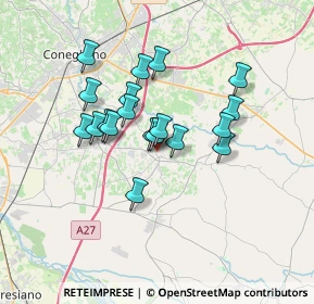 Mappa Via Tariosa, 31010 Mareno di Piave TV, Italia (2.73684)