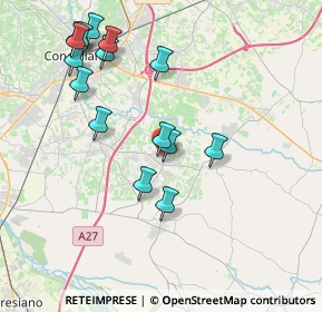 Mappa Via Tariosa, 31010 Mareno di Piave TV, Italia (4.08533)