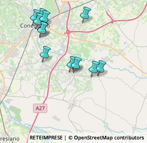 Mappa Via Tariosa, 31010 Mareno di Piave TV, Italia (3.9725)