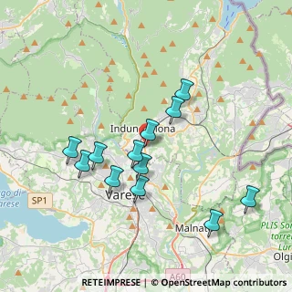 Mappa Via dei Mughetti, 21056 Induno Olona VA, Italia (3.485)