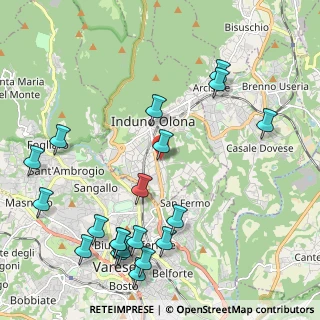 Mappa Via dei Mughetti, 21056 Induno Olona VA, Italia (2.6)
