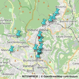 Mappa Via dei Mughetti, 21056 Induno Olona VA, Italia (1.82077)