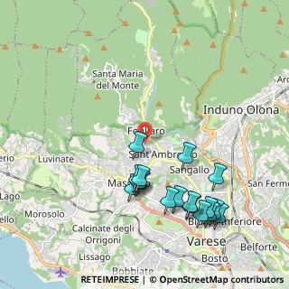 Mappa Via Ausonio, 21100 Varese VA, Italia (2.18294)