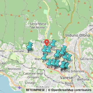 Mappa Via Ausonio, 21100 Varese VA, Italia (1.8445)