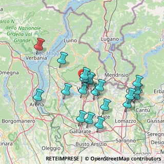 Mappa Via Ausonio, 21100 Varese VA, Italia (14.3355)