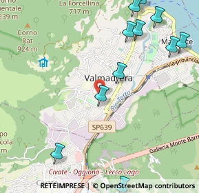 Mappa Via Mose Bianchi, 23868 Valmadrera LC, Italia (1.36455)