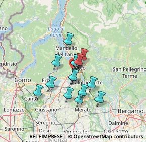 Mappa Via Mose Bianchi, 23868 Valmadrera LC, Italia (9.38733)