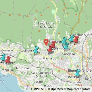 Mappa Via Dora, 21100 Varese VA, Italia (2.22455)
