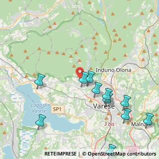 Mappa Via Dora, 21100 Varese VA, Italia (4.96182)