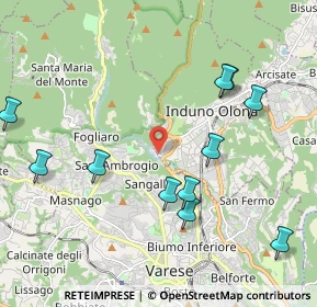 Mappa Via Molini Trotti, 21056 Induno Olona VA, Italia (2.27273)