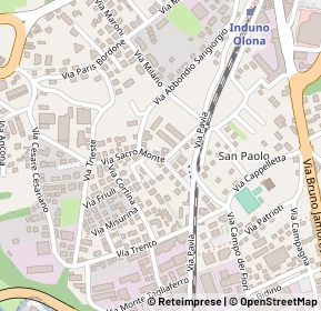 Mappa Via sacro monte, 21056 Varese VA, Italia (0.208)
