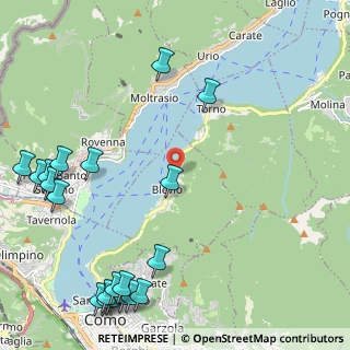 Mappa Via E. Caronti, 22020 Blevio CO, Italia (3.121)
