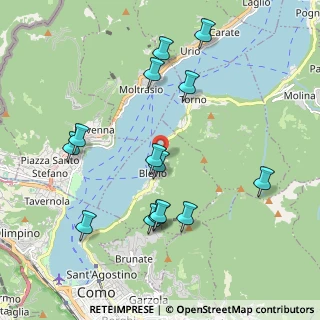 Mappa Via E. Caronti, 22020 Blevio CO, Italia (2.04857)
