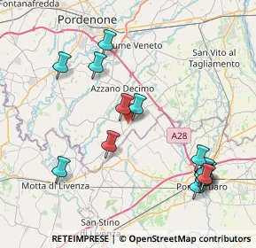 Mappa Via Giuseppe Verdi, 33083 Chions PN, Italia (8.85929)