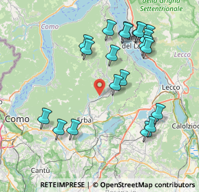 Mappa Via per Asso, 22030 Caslino D'erba CO, Italia (8.2205)