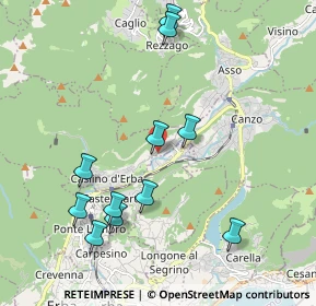 Mappa Via per Asso, 22030 Caslino D'erba CO, Italia (2.09091)