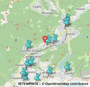 Mappa Via per Asso, 22030 Caslino D'erba CO, Italia (2.39385)