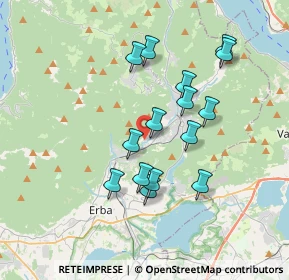 Mappa Via per Asso, 22030 Caslino D'erba CO, Italia (3.22667)