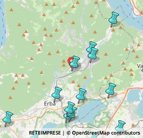 Mappa Via per Asso, 22030 Caslino D'erba CO, Italia (5.674)