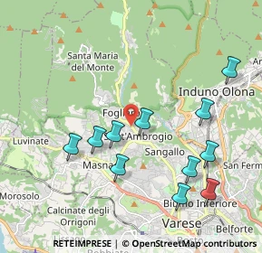 Mappa Via Virgilio, 21100 Varese VA, Italia (2.05273)