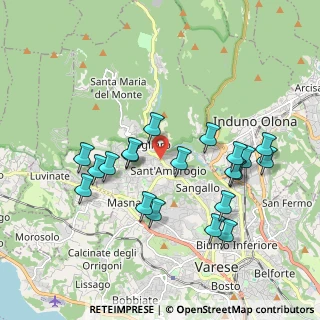 Mappa Via Virgilio, 21100 Varese VA, Italia (1.871)