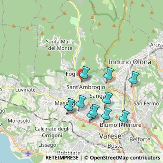 Mappa Via Virgilio, 21100 Varese VA, Italia (1.92364)