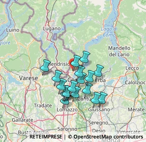 Mappa Cernobbio, 22012 Cernobbio CO, Italia (11.16167)