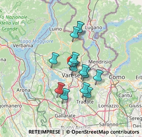 Mappa SS233, 21056 Varese VA, Italia (9.94429)