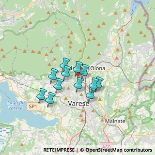 Mappa SS233, 21056 Varese VA, Italia (2.45667)
