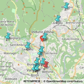 Mappa Via Cappelletta, 21056 Induno Olona VA, Italia (2.46769)