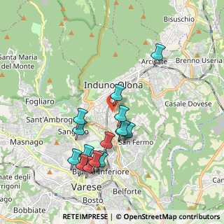 Mappa Via Cappelletta, 21056 Induno Olona VA, Italia (1.85625)