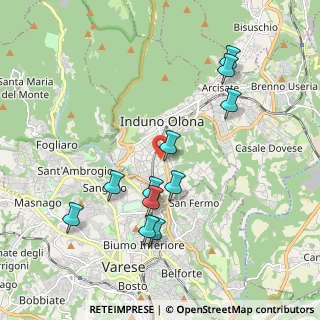 Mappa Via Cappelletta, 21056 Induno Olona VA, Italia (1.93364)