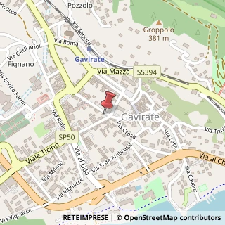 Mappa Via IV Novembre, 1, 21026 Gavirate, Varese (Lombardia)