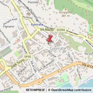 Mappa Via Marsala, 1, 21026 Gavirate, Varese (Lombardia)
