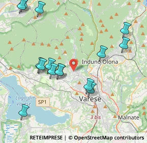 Mappa Via Lazzaro Papi, 21100 Varese VA, Italia (4.50667)