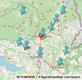 Mappa 21056 Induno Olona VA, Italia (4.08545)