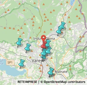 Mappa 21056 Induno Olona VA, Italia (3.71417)