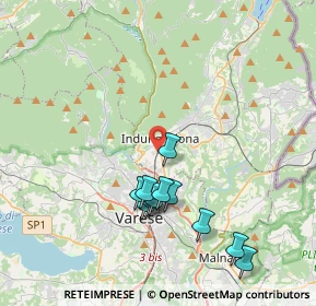 Mappa 21056 Induno Olona VA, Italia (3.73455)