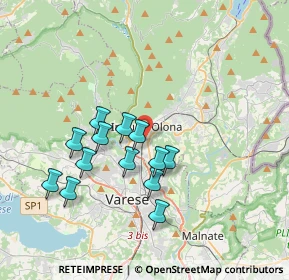 Mappa 21056 Induno Olona VA, Italia (3.22462)