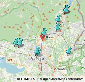 Mappa 21056 Induno Olona VA, Italia (4.34083)