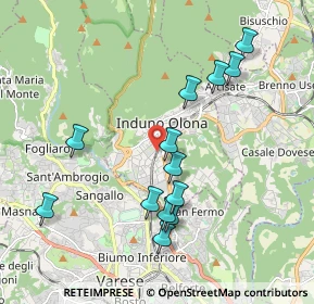 Mappa 21056 Induno Olona VA, Italia (1.92615)