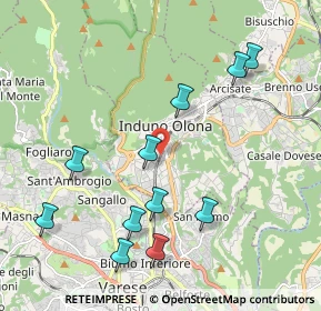 Mappa 21056 Induno Olona VA, Italia (2.18545)