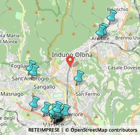 Mappa 21056 Induno Olona VA, Italia (2.862)