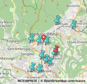 Mappa 21056 Induno Olona VA, Italia (1.78667)