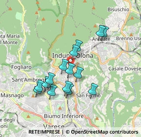 Mappa 21056 Induno Olona VA, Italia (1.54867)