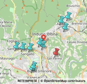 Mappa 21056 Induno Olona VA, Italia (2.00455)