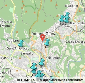 Mappa 21056 Induno Olona VA, Italia (2.80167)