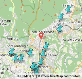 Mappa 21056 Induno Olona VA, Italia (2.84867)